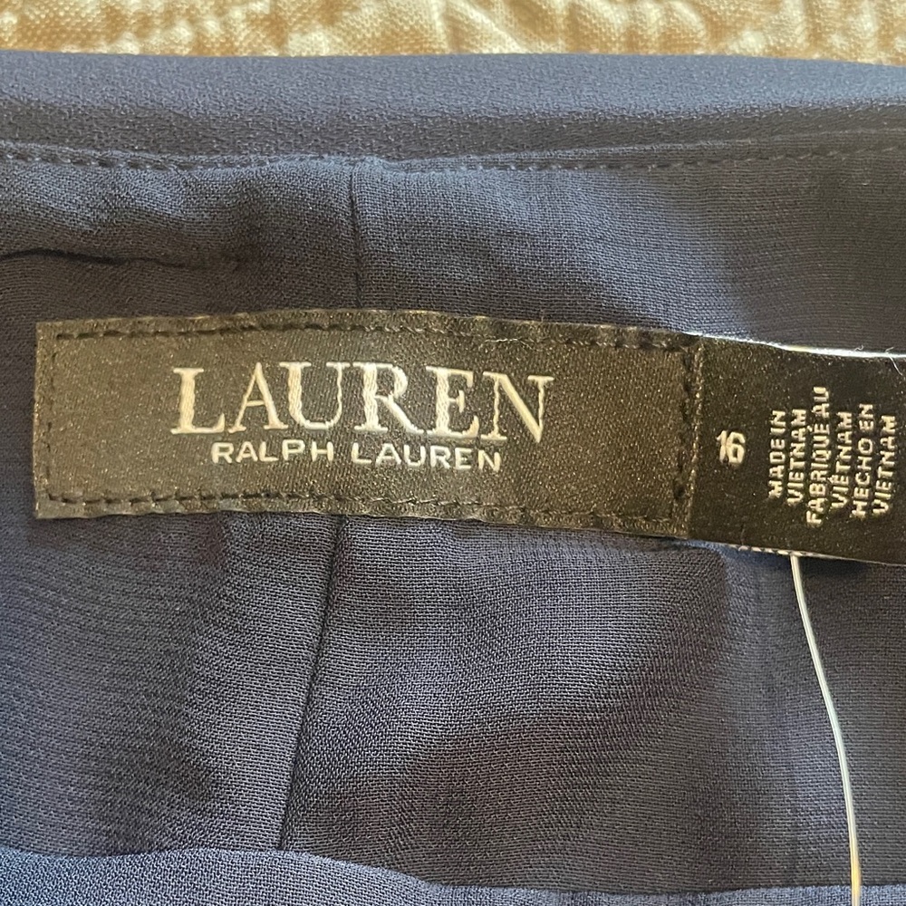 Ralph Lauren Navy Cape Dress NWT - Picture 3 of 8